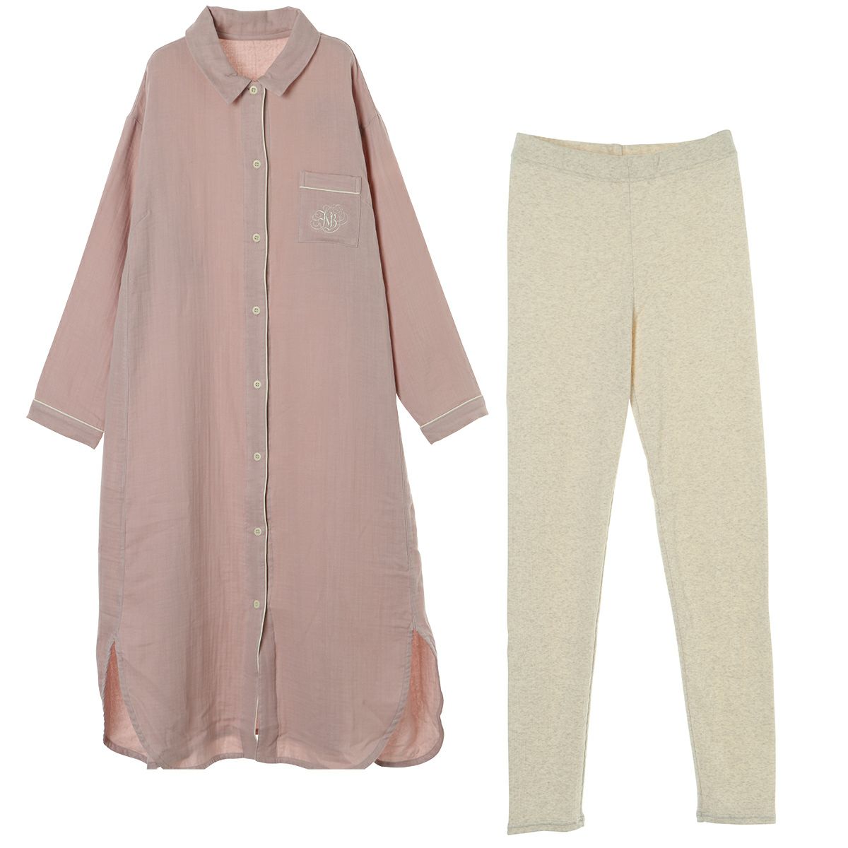 KID BLUE / キッドブルー EC直営限定21プライマル3重ガーゼ[長袖ナイティ]のサムネイル