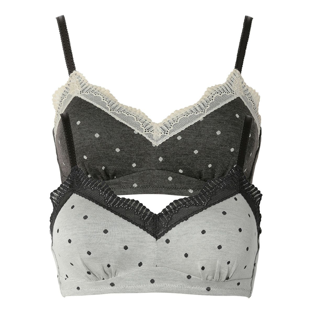 【OUTLET】 KID BLUE / キッドブルー 24起毛ドットJQ[フックアイソフトブラジャー(ノンワイヤー)]