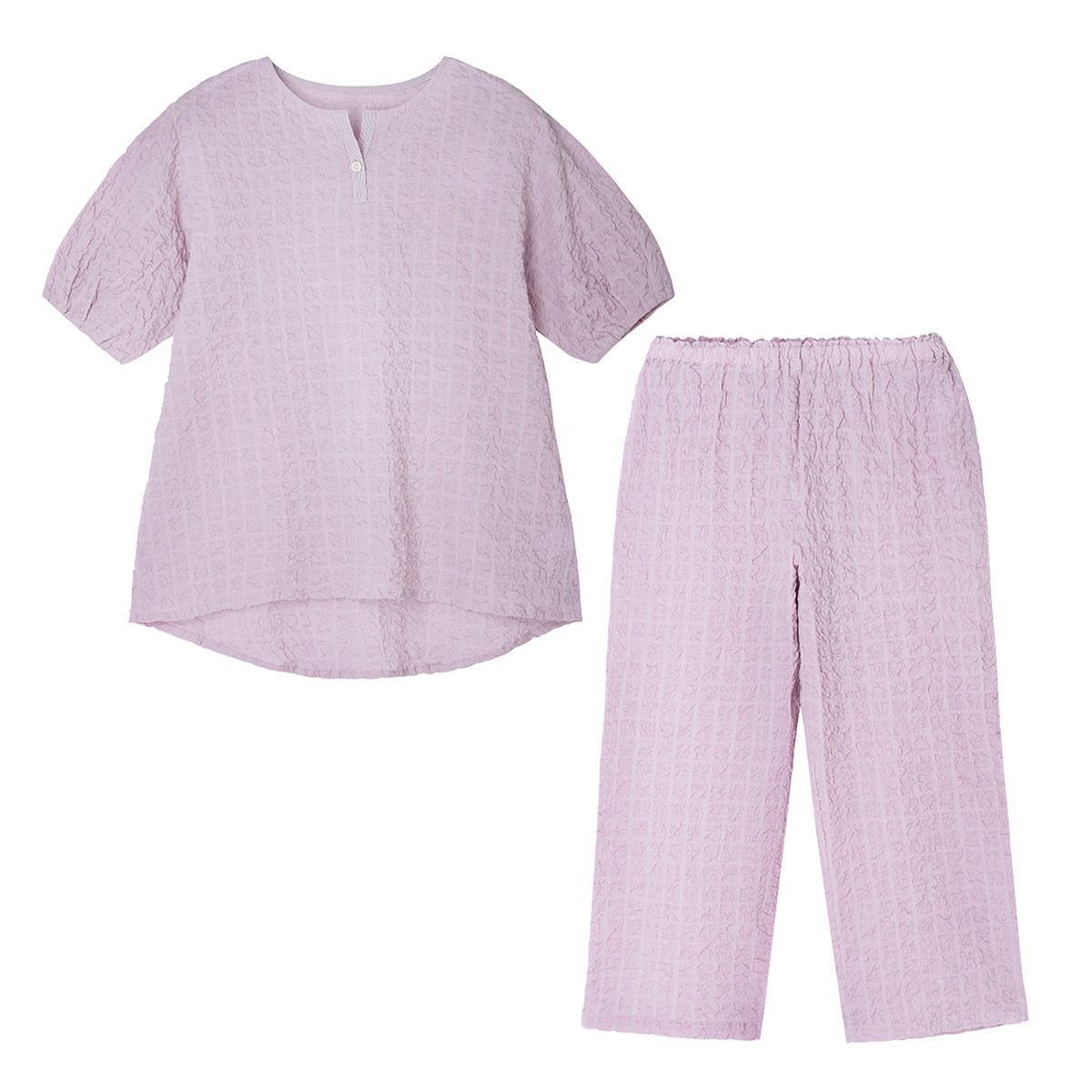 乐天商城 - 【OUTLET】 KID BLUE / キッドブルー シャーリングブロック[5分袖パジャマ]