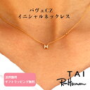 TAI JEWELRY イニシャルネックレス ブランド キュービックジルコニア ネックレス イニシャル ゴールド 小ぶり レディース おしゃれ かわいい 華奢 女性 レディースネックレス シンプル プレゼント 贈り物 結婚式 ジルコニアネックレス ロンハーマン タイジュエリー TN-105