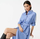 Maje マージュ Shirt dress with printed stripes ワンピース