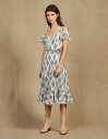 【Rakuten Fashion THE SALE期間限定10%OFF】sandro サンドロ LACE DRESS WITH RUFFLES ON THE S...