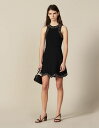 【Rakuten Fashion THE SALE期間限定10%OFF】sandro サンドロ SHORT KNIT DRESS TRIMMED WITH ST...
