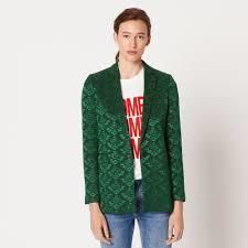 sandro Th JACQUARD TAILORED JACKET uU[ 艿$470