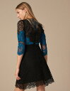 【Rakuten Fashion THE SALE期間限定10%OFF】sandro サンドロ SHORT CONTRASTING LACE DRESS ワンピ...