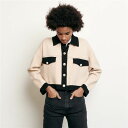 sandro サンドロ Cropped cardigan with topstitching カーディガン 定価$340