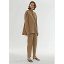 TOTEME トーテム Lago crepe shirt khaki トップス シャツ 定価$450(4)