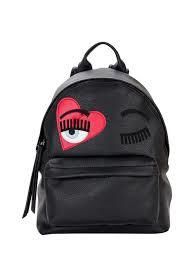Chiara Ferragni キアラフェラーニ Flirting Heart faux-leather backpack バッグパック 定価$477