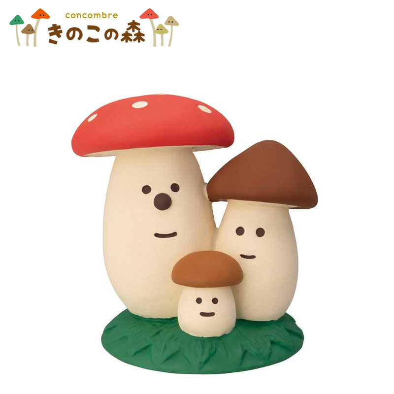 コンコンブル ファミリーきのこ ミニチュア concombre デコレ decole