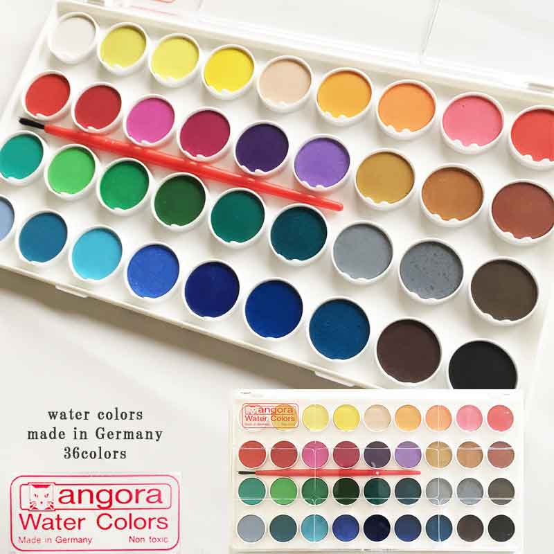 ドイツ アンゴラ 固形水彩絵の具 36色