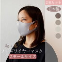 【日本製】秋冬 ノーズワイヤーマスク 2枚セット スモールサイズ 送料無料
