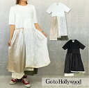 【セール 30 OFF】150cm,160cm / 白,黒GTH504 ビンテージ天竺 コレクタブル ワンピース GO TO HOLLYWOOD G2H ゴートゥーハリウッド 半袖 tnop