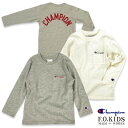 【セール 30 OFF】≪エフオーキッズ×チャンピオン≫fo6030 / 100cm,110cm,120cm / グレー,キナリChampion LS BASIC Tシャツ FOKIDS/Championコラボ F.O.International/エフオーインターナショナル lnts