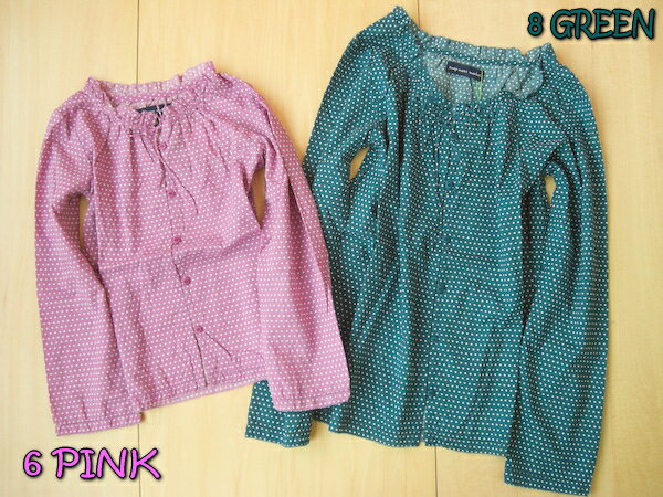 ☆P7倍☆【～11月16日(日)23:59】【セール 50%OFF】SMM103 ピコ刺繍水玉ブラウス / ピンク,緑[SwapMeetMarket][スワップミートマーケット][blou]