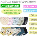 Ampersand アンパサンド【おまかせパンツ3枚セット】子供用パンツ 子供用下着 男児ボクサーパンツ 女児ショーツ キッズパンツ アンパサント下着 当店セレクト お任せ柄 F.O.インターナショナル