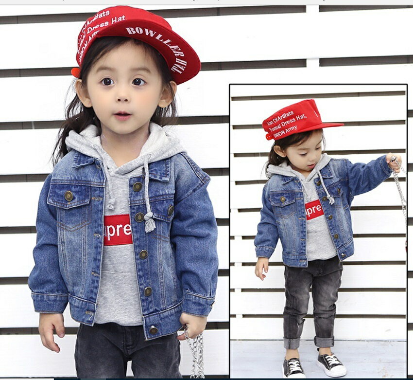 送料無料 ジージャン 子ども服 女の子 男の子 デニムジャケット 韓国子供服 男の子 キッズ 上着 コート トップス ブラウス ジャンバー 長袖 80 90 1...