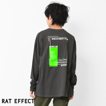 【スーパーセール】【送料無料】【2点までメール便対象】ネオンプリントロングTシャツ ロンT トップス 長袖 ゆったり 子供服 男の子 小学生 中学生 ファッション キッズ ジュニア 韓国 大人っぽい ダンス 120cm 130cm 140cm 150cm 160cm