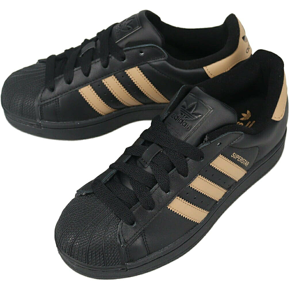 乐天商城 - 5月限定！最大全額ポイント還元※要エントリー アディダス adidas スニーカー スーパースター 2 SUPERSTAR II コアブラック/カードボード/コアブラック JS1340【GJOK】