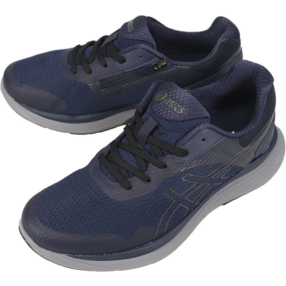 乐天商城 - 5月限定！最大全額ポイント還元※要エントリー アシックス asics スニーカー ニーズアップ KNEESUP M012 ネイビーブルー/メタリックグレー 1241A012 400【GIOM】
