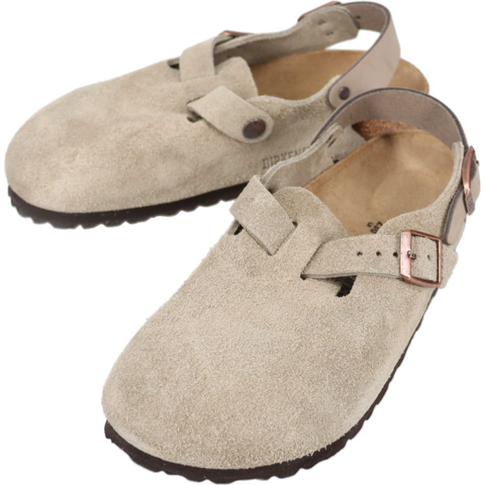 樂天商城 - 5月限定！最大全額ポイント還元※要エントリー 定番 ビルケンシュトック BIRKENSTOCK サンダル トキオ 2 スウェード Tokio II Suede トープ ナロー幅 1028323【GIFO】