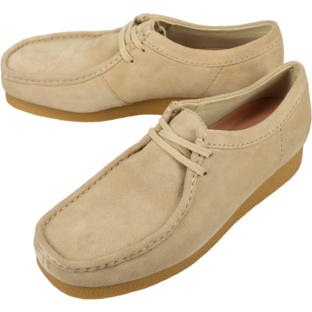 クラークス Clarks メンズ ワラビー エヴォ ウォータープルーフ Wallabee EVO WP メープルスエード 26177834【GJOM】