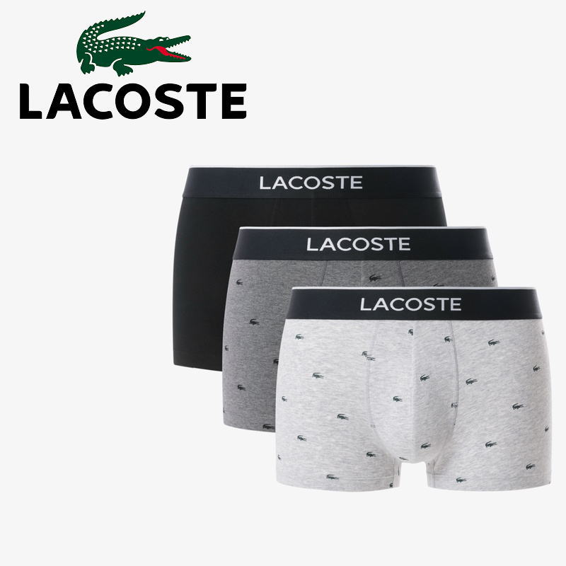 ラコステ LACOSTE 3パックプリントス�