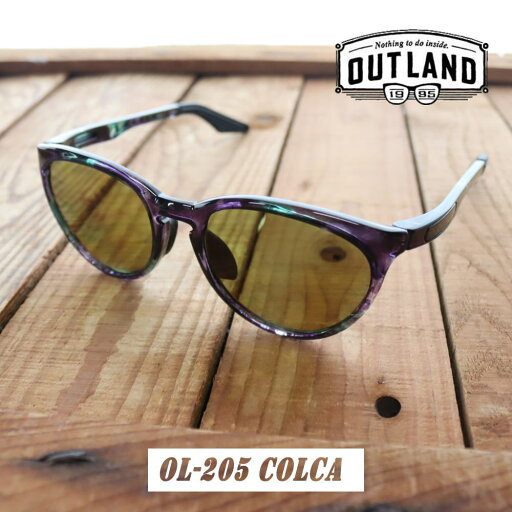 アウトランド OUT LAND サングラス コルカ COLCA OL-205 DMG グリーンデミ【GIOM】 アウトランド OUT LAND サングラス コルカ COLCA OL-205 DMG グリーンデミ【GIOM】