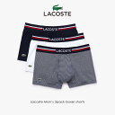 ラコステ LACOSTE マルチデザイン 3パック トランク ショーツ ホワイト 5H3413-10 525 【GHON】