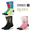 STANCE x QUEEN スタンス x クイーン コラボソックス 靴下 Golden(A545C23GOL) Hot Space(A545C23HOT) Races(A555C23RAC)［C］【GHOL】