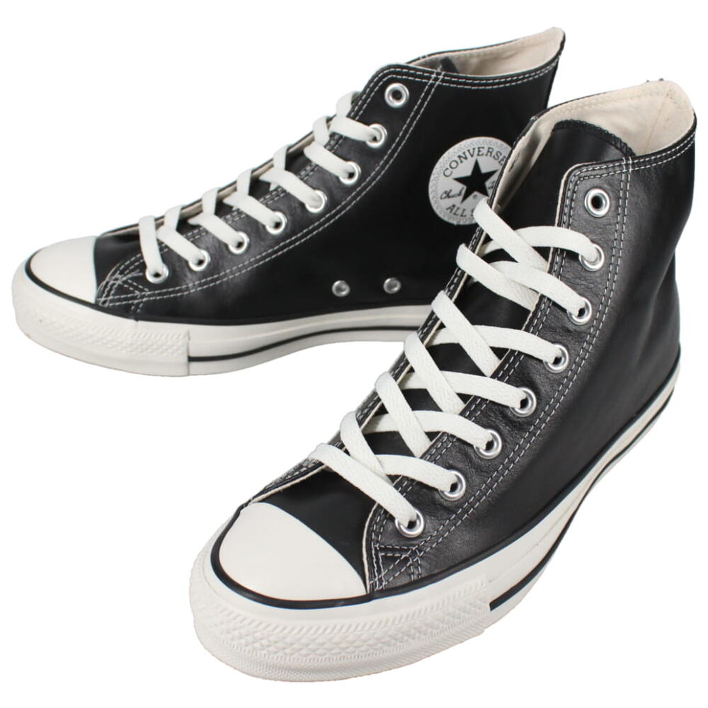コンバース CONVERSE スニーカー オールスター R オリーブ グリーン レザー ハイ ALL STAR R OLIVE GREEN LEATHER HI ブラック 1SD418【GHOJ】