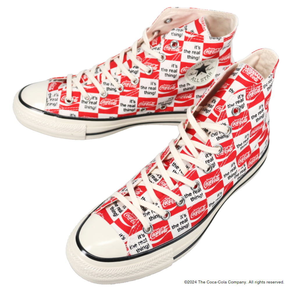 コンバース CONVERSE スニーカー オールスター US コカ・コーラ CK ハイ ALL STAR US Coca-Cola CK HI レッド/ホワイト 1SE026【GIOJ】