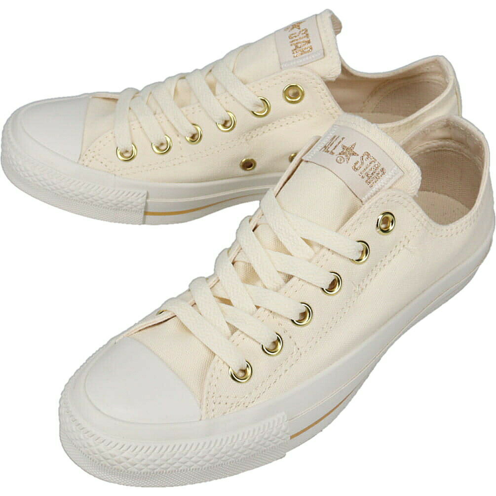 コンバース CONVERSE スニーカー オールスター ゴールドストライプ スリップ OX ALL STAR GOLDSTRIPE SLIP OX クリーム CREAM 1SE862 31316640【GJFF】