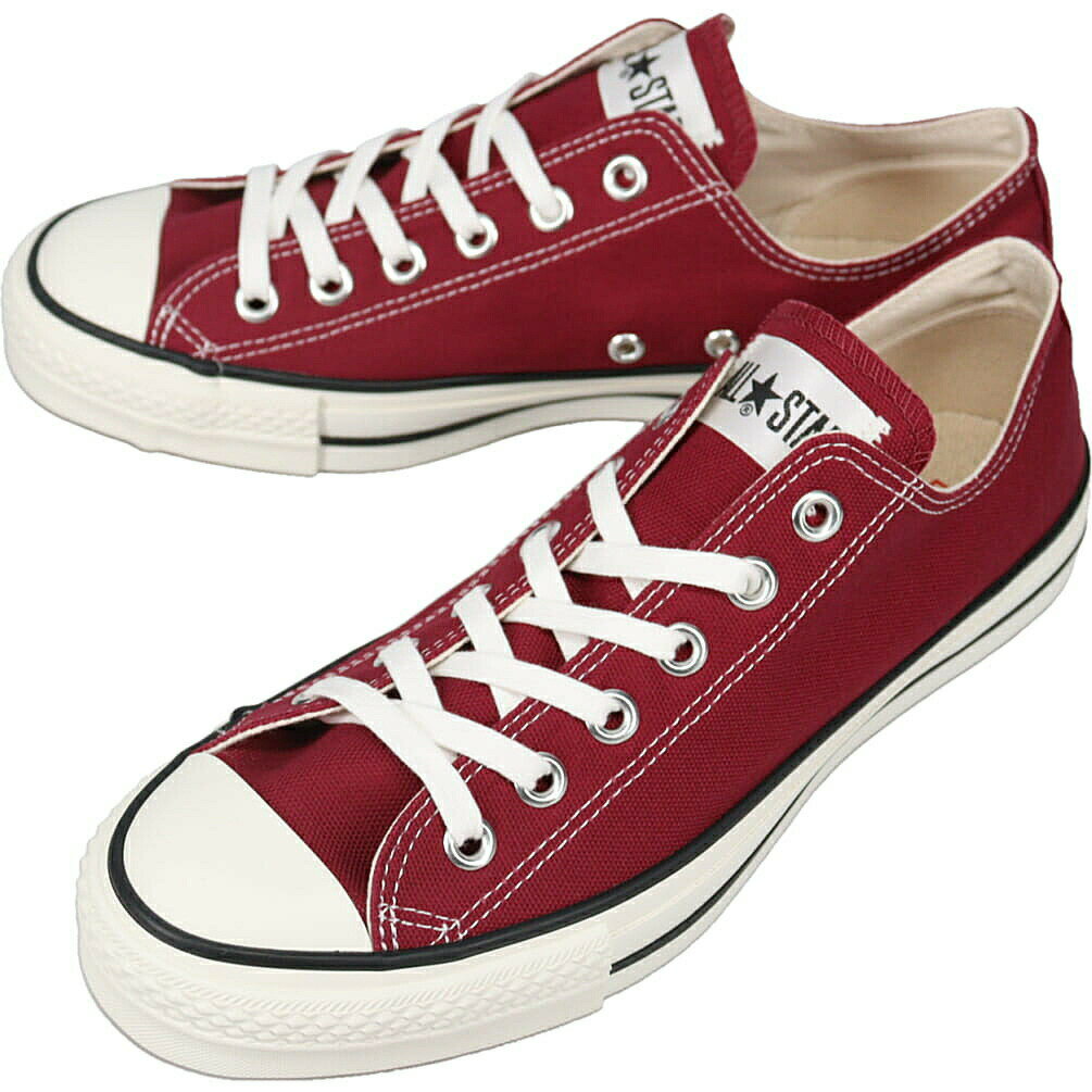 コンバース CONVERSE スニーカー キャンバス オールスター J OX CANVAS ALL STAR J OX バーガンディー BURGUND 31316720【GJFF】