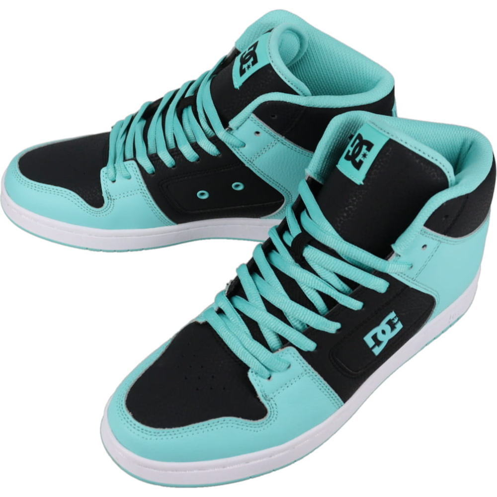 3月限定！最大全額ポイント還元※要エントリー ディーシーシューズ DC SHOES スニーカー マンテカ フォー ハイ MANTECA 4 HI ブラック/ターコイズ DM251003 062【GJOG】