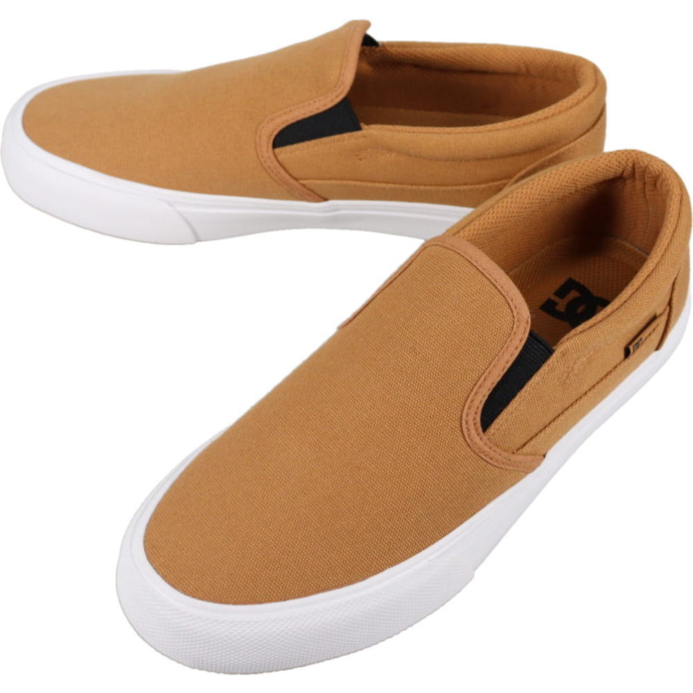 ディーシーシューズ DC SHOES スニーカー バリアル スリップオン VARIAL SLIP-ON ウィート/ホワイト DM254604 WEA【GJOG】
