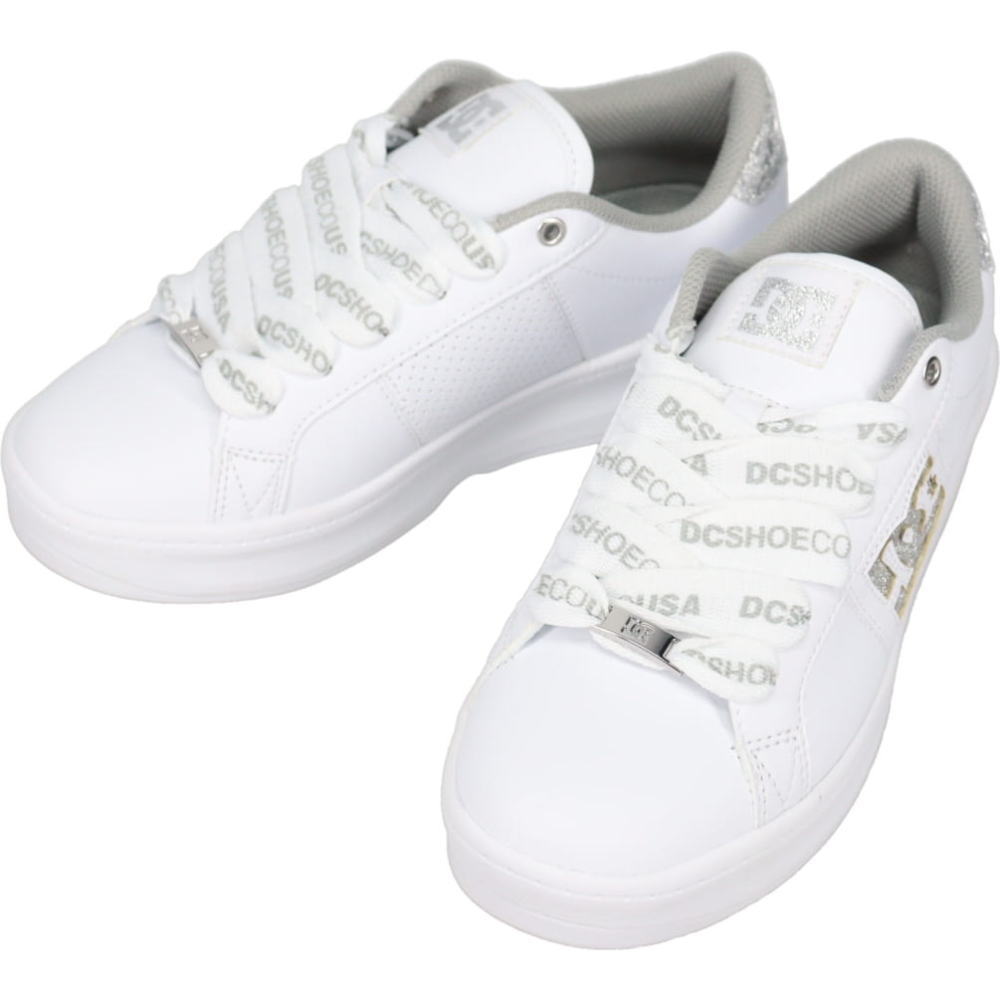 3月限定！最大全額ポイント還元※要エントリー ディーシーシューズ DC SHOES スニーカー ウィメンズ ディーシー バルミー SE DC BALMY SE ホワイト/シルバー DW261608 WSL【GKOF】