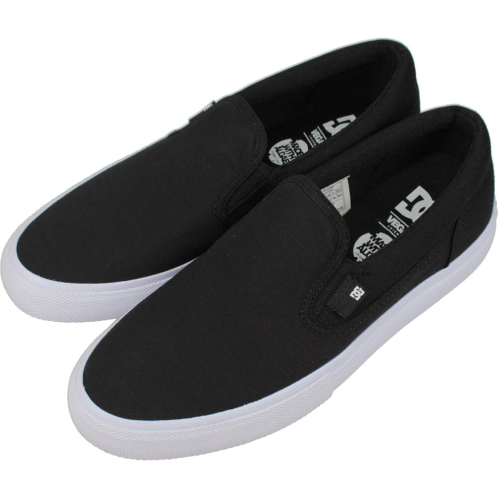 ディーシーシューズ DC SHOES スニーカー マニュアル スリップ オン TX SE MANUAL SLIP-ON TX SE ブラック/ブラック/ホワイト DM222014 XKKW