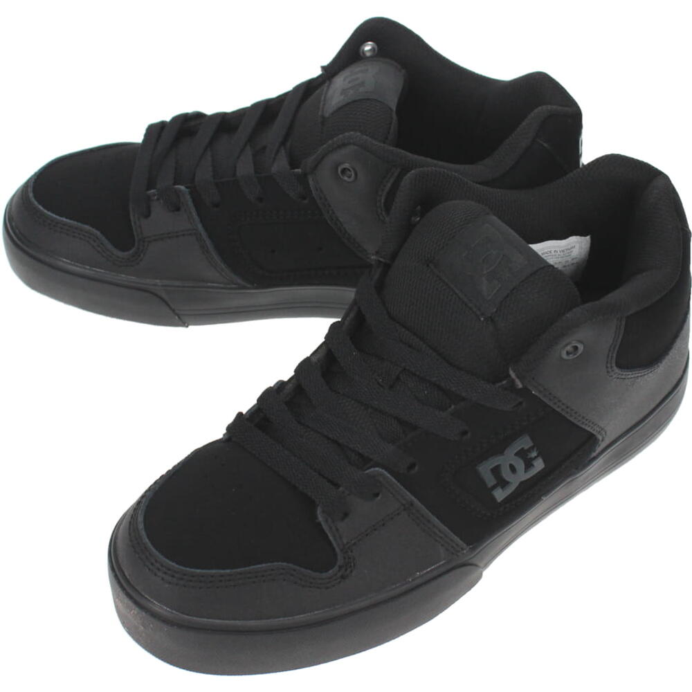 ディーシーシューズ DC SHOES スニーカー ピュア ミッド PURE MID ブラック/ブラック/ガム DM226017 KKG【GGFF】