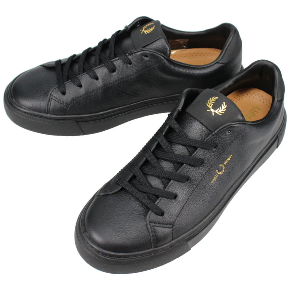 フレッドペリー レザースニーカー メンズ フレッドペリー FRED PERRY スニーカー B71 タンブルレザー B5311 102(ブラック) 【GHOH】