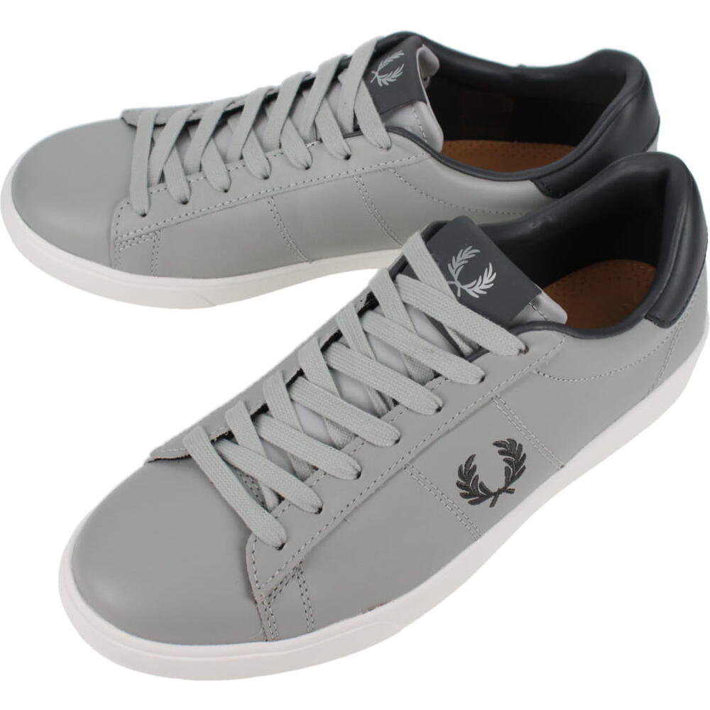 フレッドペリー レザースニーカー メンズ フレッドペリー FRED PERRY スニーカー スペンサー レザー SPENCER LEATHER B4334 181 Limestone ライムストーン 【GHOH】