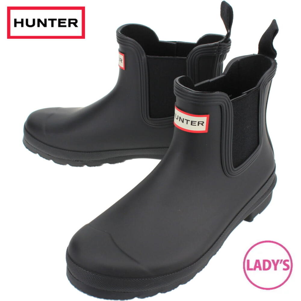 定番 ハンター HUNTER レインブーツ ウィメンズ オリジナル チェルシー WOMENS ORIGINAL CHELSEA ブラック WFS2078RMA BLK【GFOF】