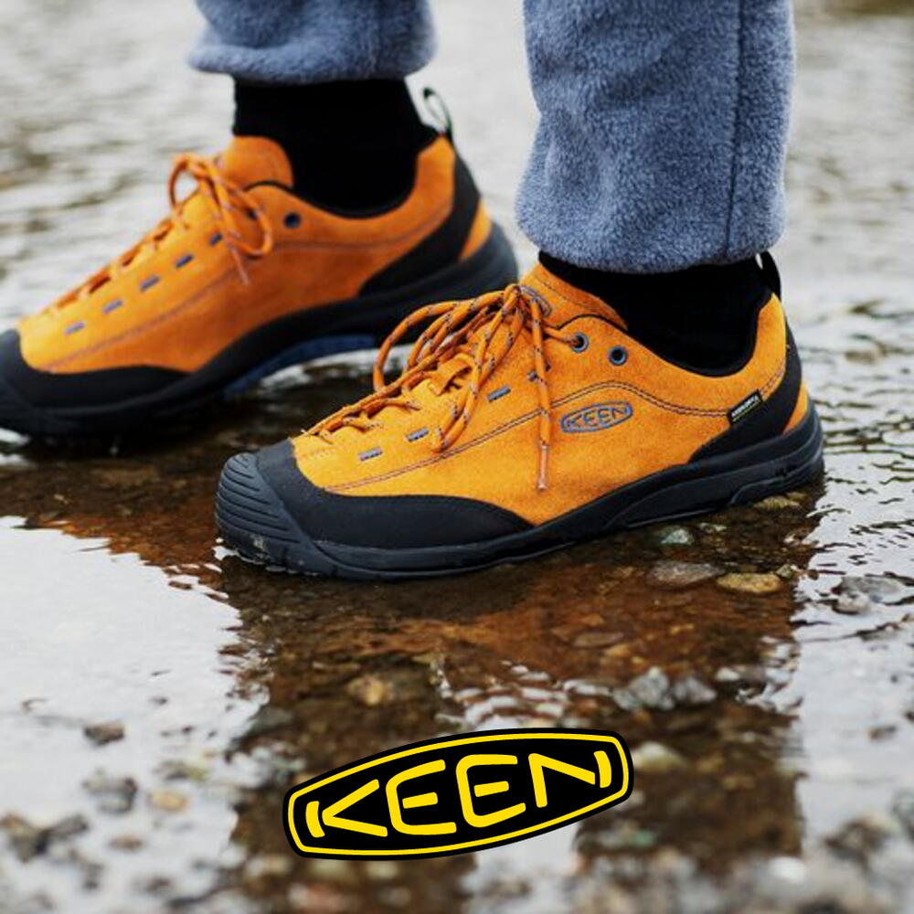 【防水スプレー吹きかけサービス実施中】キーン KEEN スニーカー ジャスパー 2 ウォータープルーフ JASPER 2 WP パンプキンスパイス/ブラック 1023872 メンズ【GOOM】[アウトドア][キャンプ]