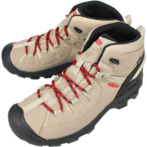 キーン KEEN ターギー ツー ミッド ウォータープルーフ TARGHEE 2 MID WP サファリ/レッドカーペット 1027138【GHOI】