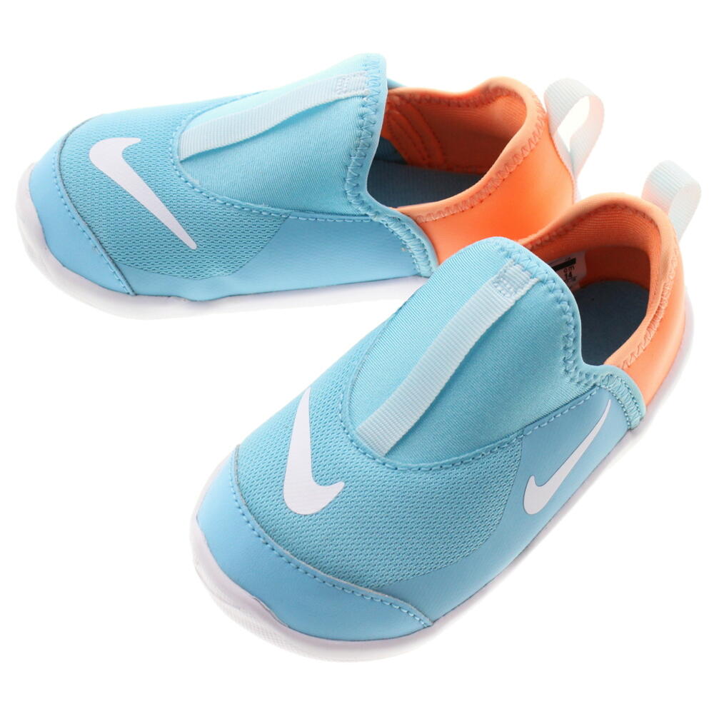 子供 ナイキ NIKE スニーカー リル スウッシュ LIL SWOOSH AQ3114 ブルーゲイズ/ホワイト/トパーズミスト (401)【FNOH】