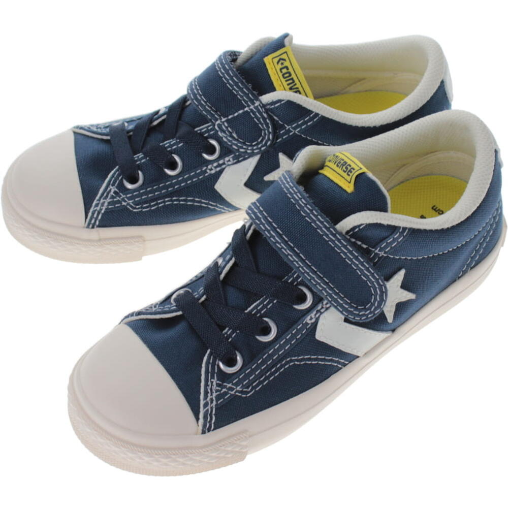 子供 コンバース CONVERSE スニーカー キッズ ブレイクスター SK V-1 OX KIDS BREAKSTAR SK V-1 OX ネイビー/ライム 3SD130 【GGOL】