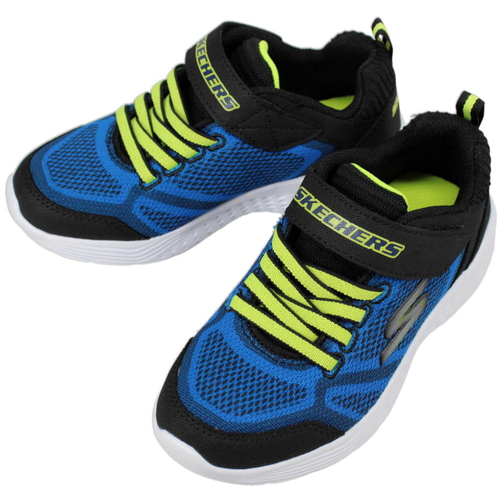 楽天EBiSUYA アウトドア （OUTDOOR）店子供 スケッチャーズ SKECHERS スニーカー スナップ スプリンツ SNAP SPRINTS ブルー/ブラック 97546L BLBK 17cm～20.5cm【GHOH】