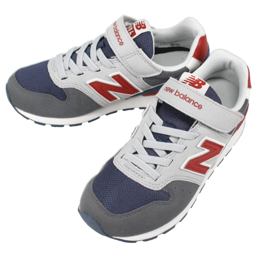 子供 ニューバランス New balance スニーカー YV996 MD3 グレー/レッド 17～24cm【GHOL】