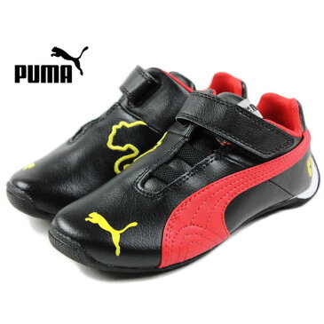 子供 プーマ PUMA フューチャーキャット レザー SF -10- V キッズ ブラック/ロッソコルサ 358619-05【FJOM】