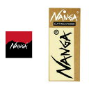 ナンガ NANGA CUTTING STIKER ナンガ カッティング ステッカー XS ブラック 耐水・耐光 ステッカー［C］