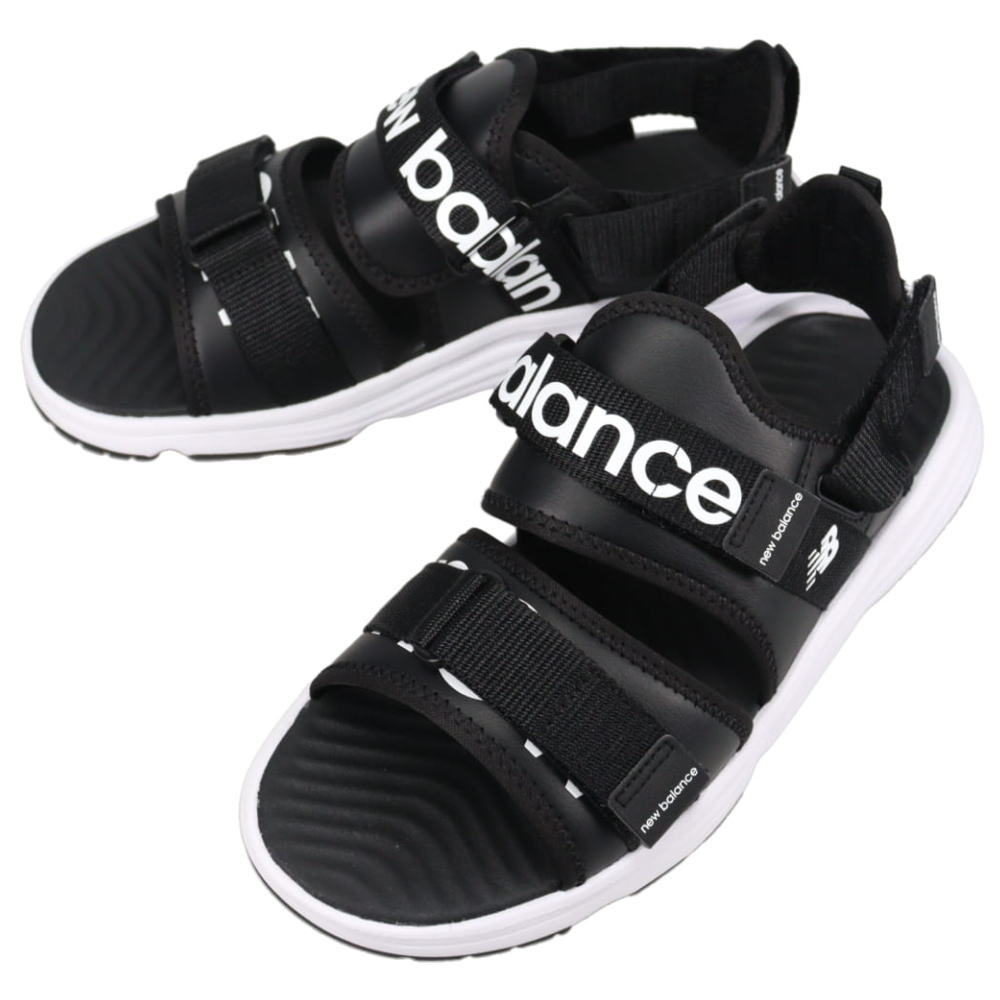 ニューバランス サンダル メンズ ニューバランス New balance サンダル 750 Straps SUA750 A3 ブラック/ホワイト BLACK/WHITE【GIOH】